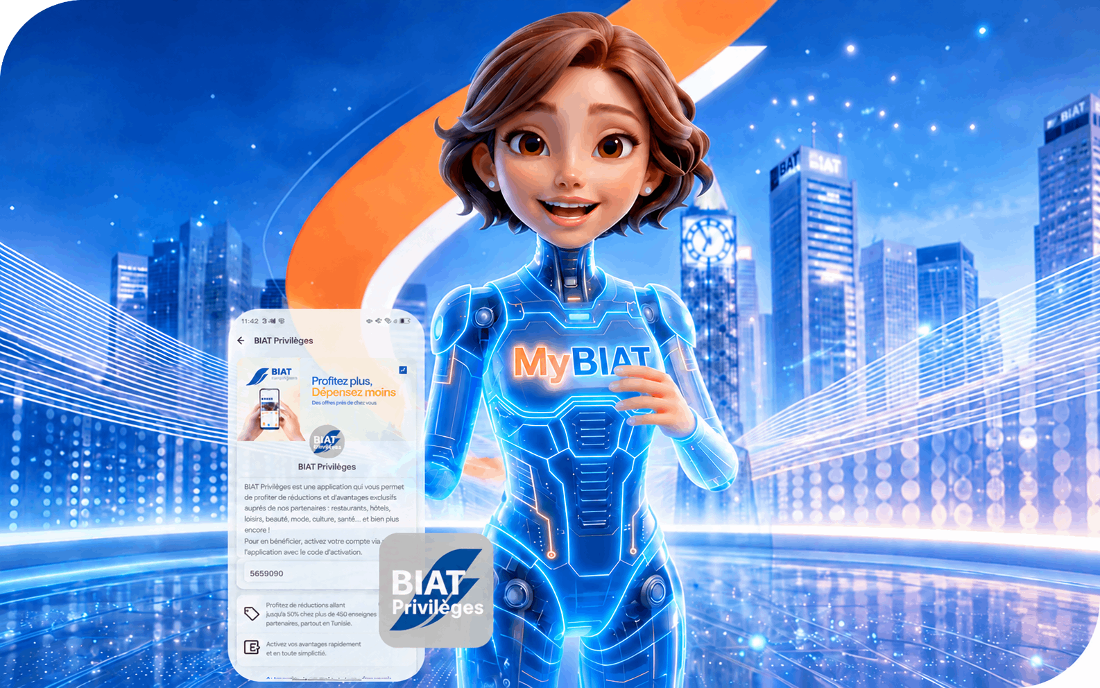 Publicité futuriste BIAT